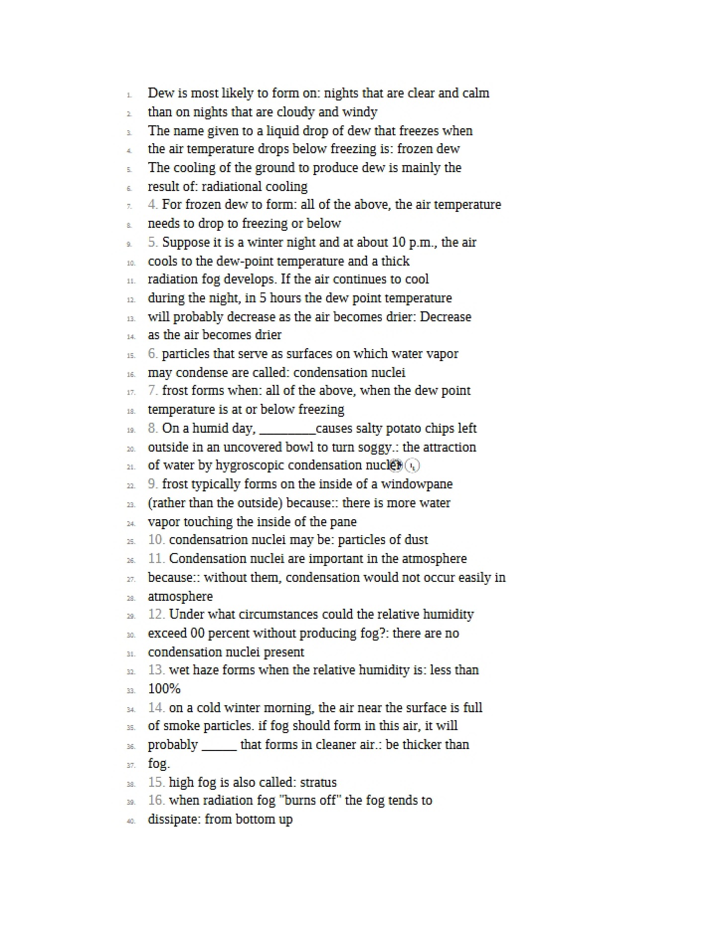 Class Notes