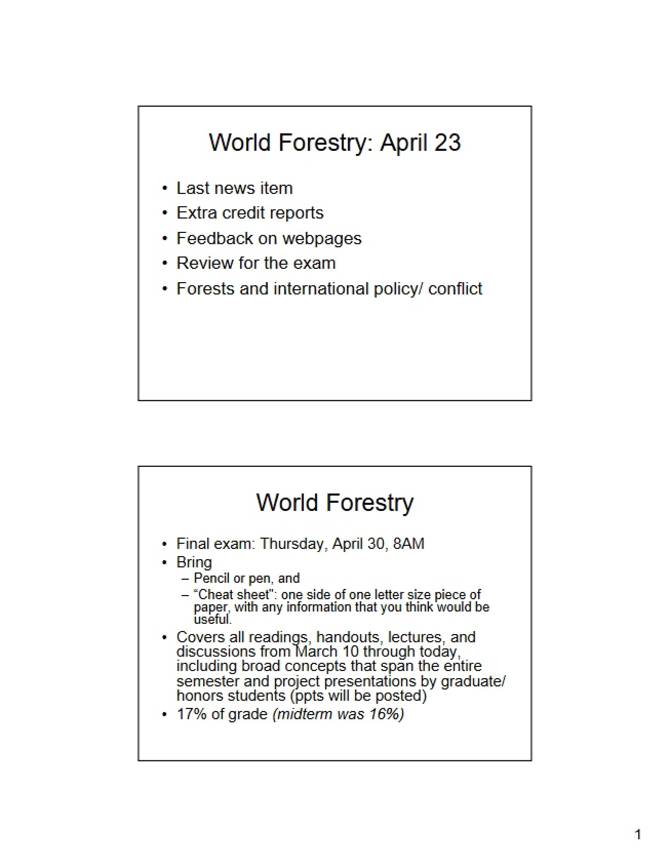 Forestry World Overview