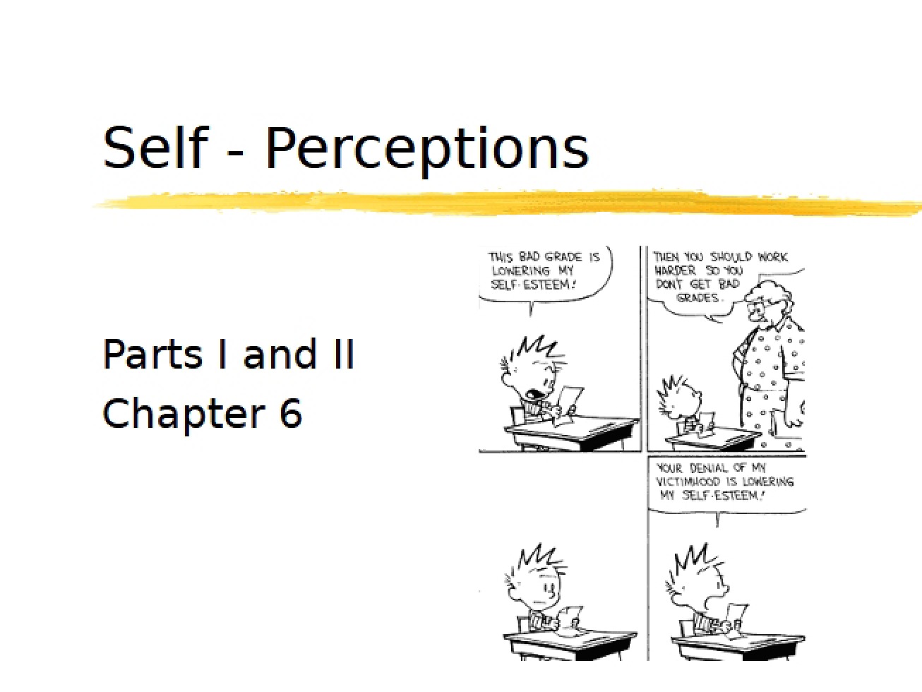 Unit 5 Self-Perceptions