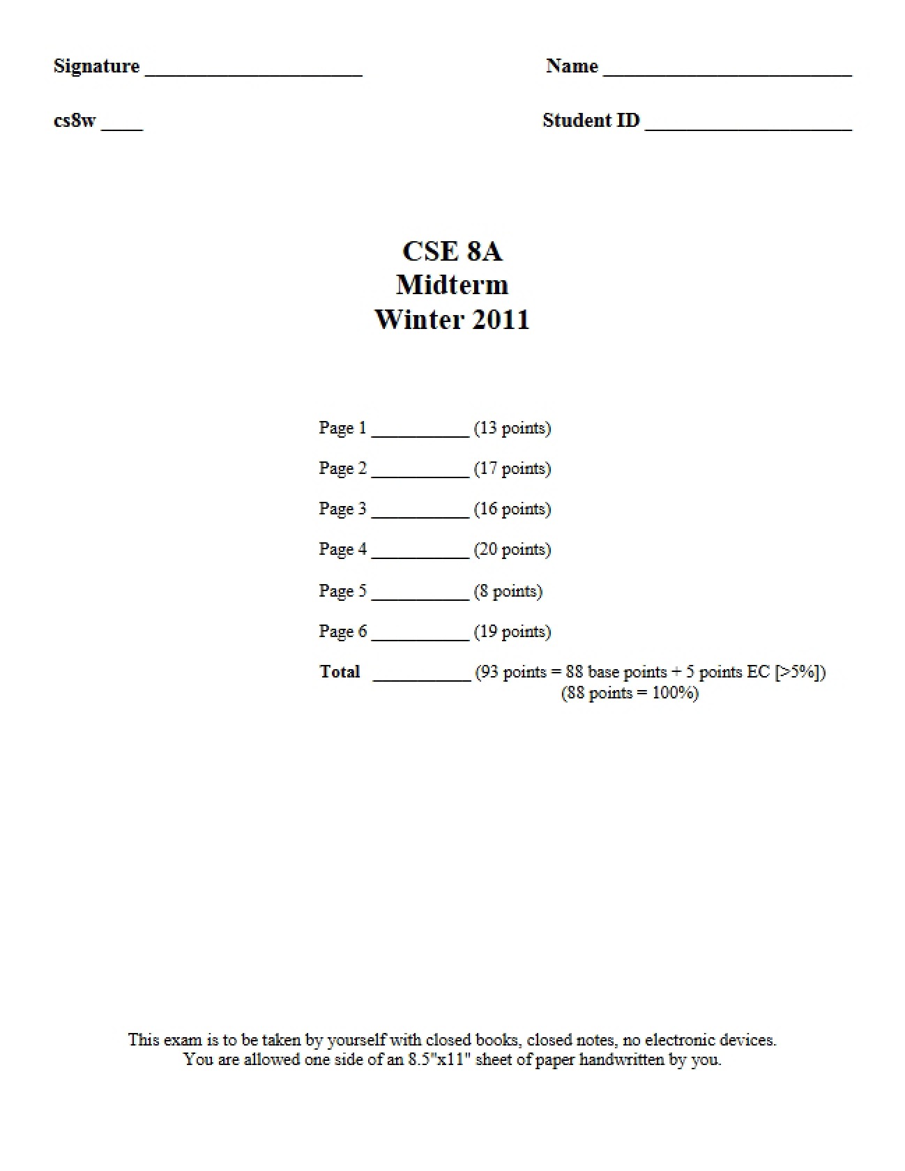 Java Computer Science Mid-Year Assessment