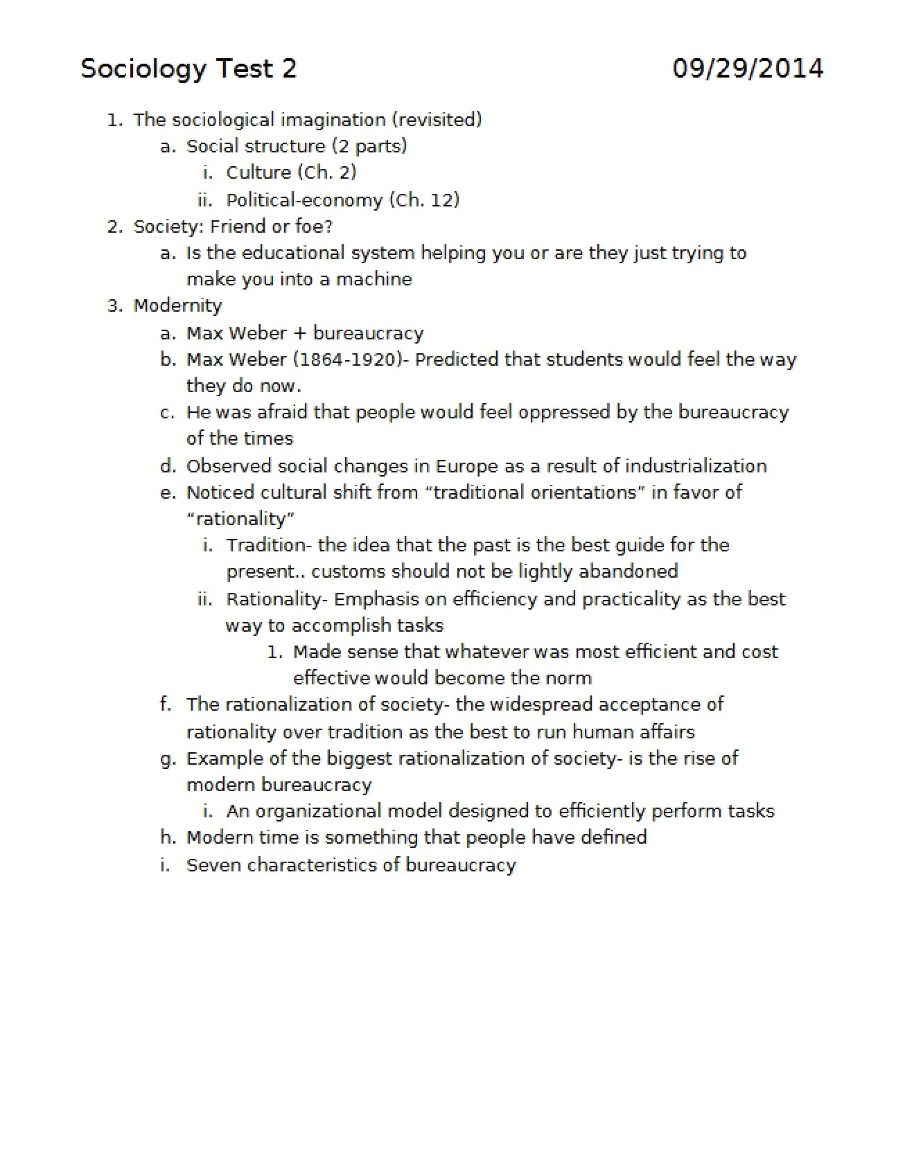 Sociology Assessment 2
