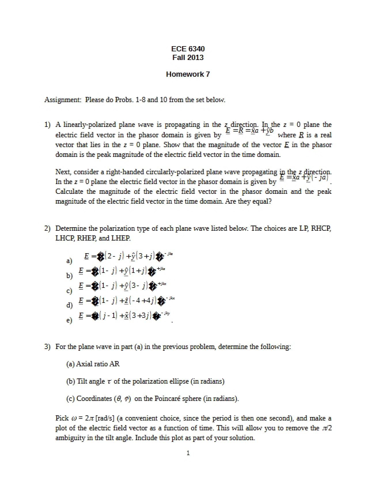 Homework 7