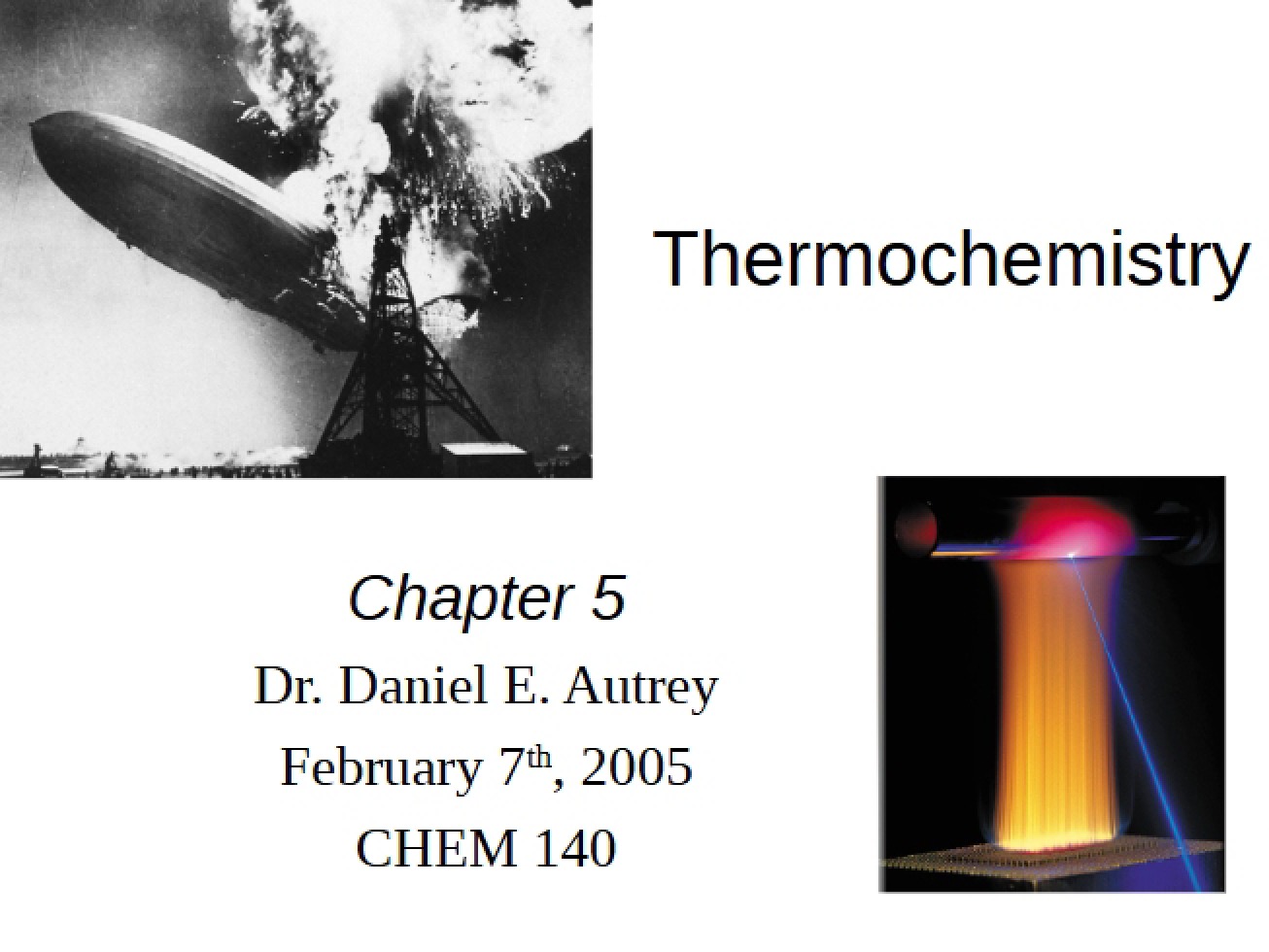 Principles of Thermochemistry