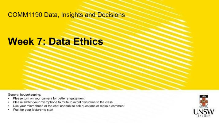 Data Ethics - Week 7