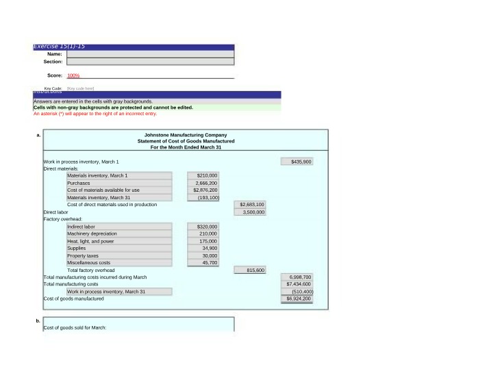 Accounting 101 - Exercise 15-1