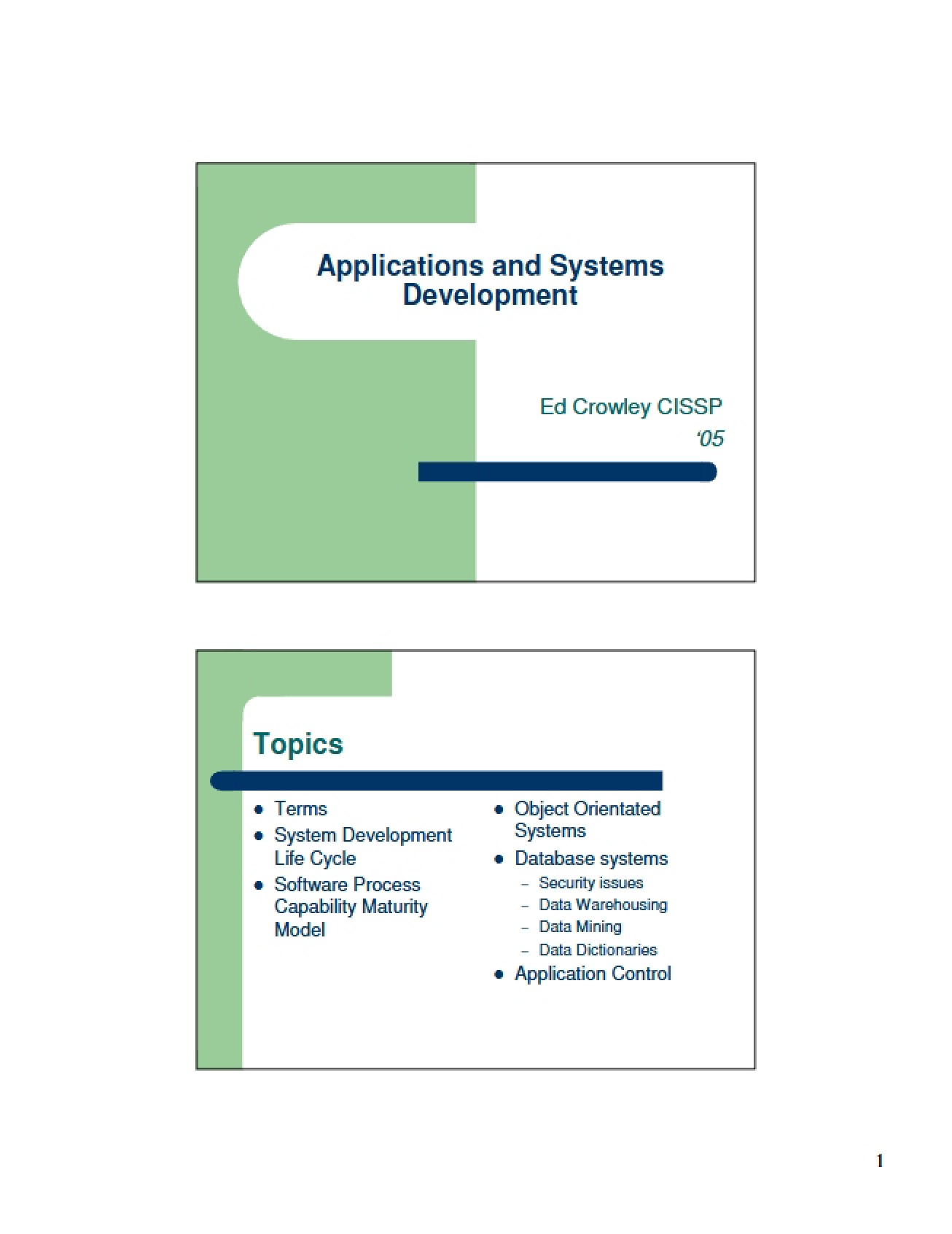 Systems Development and Applications