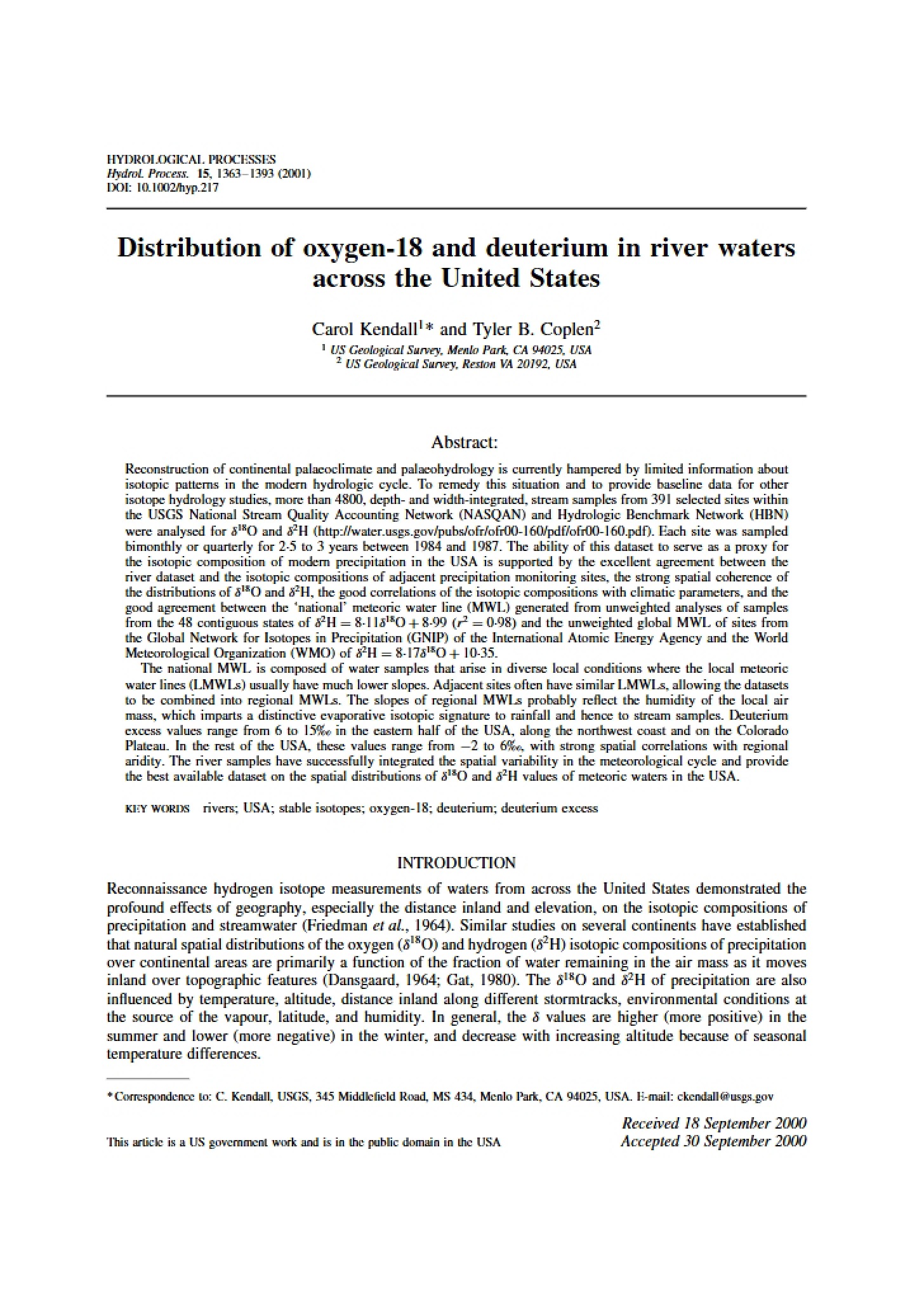 Oxygen Distribution