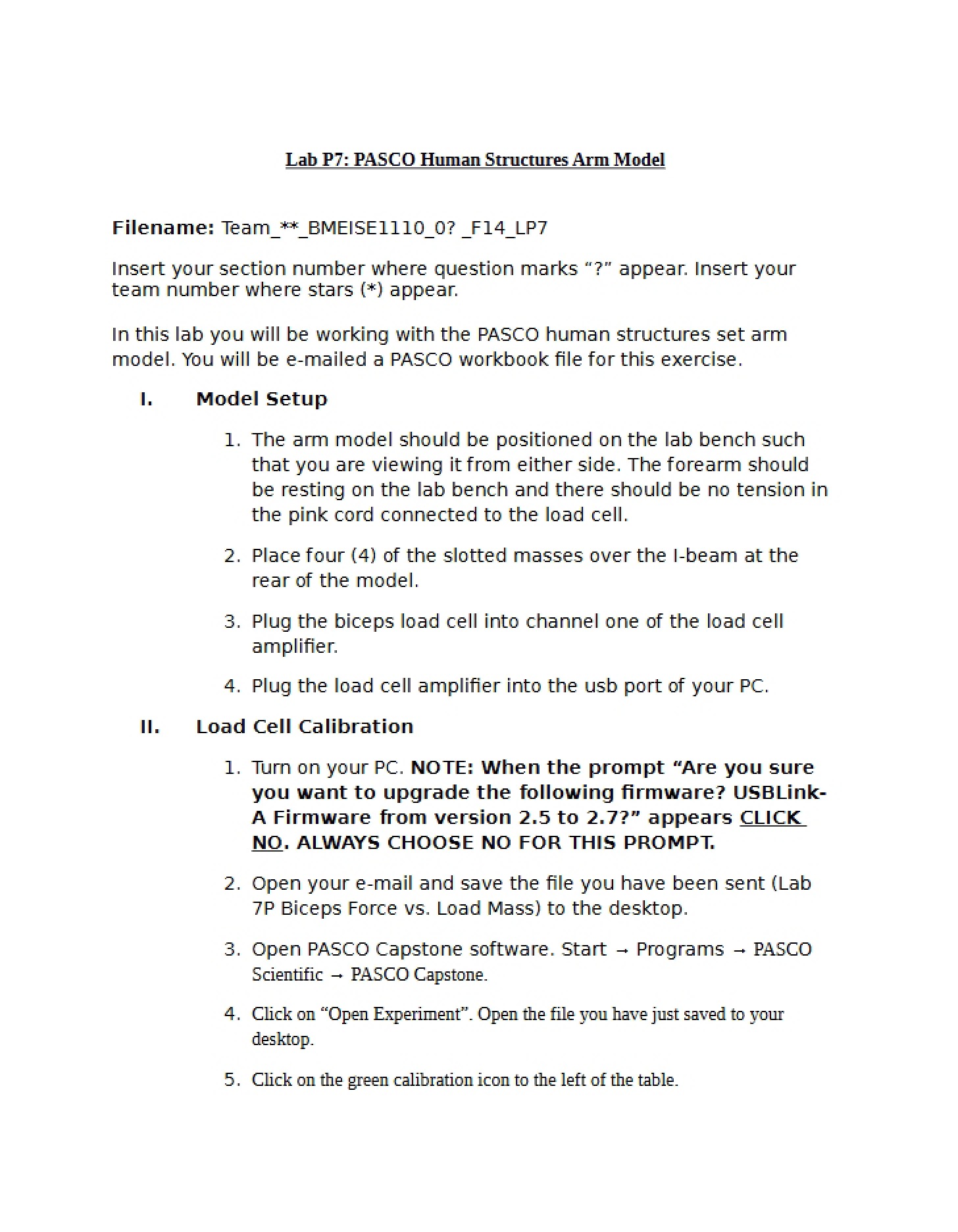 Handout for Lab 7P