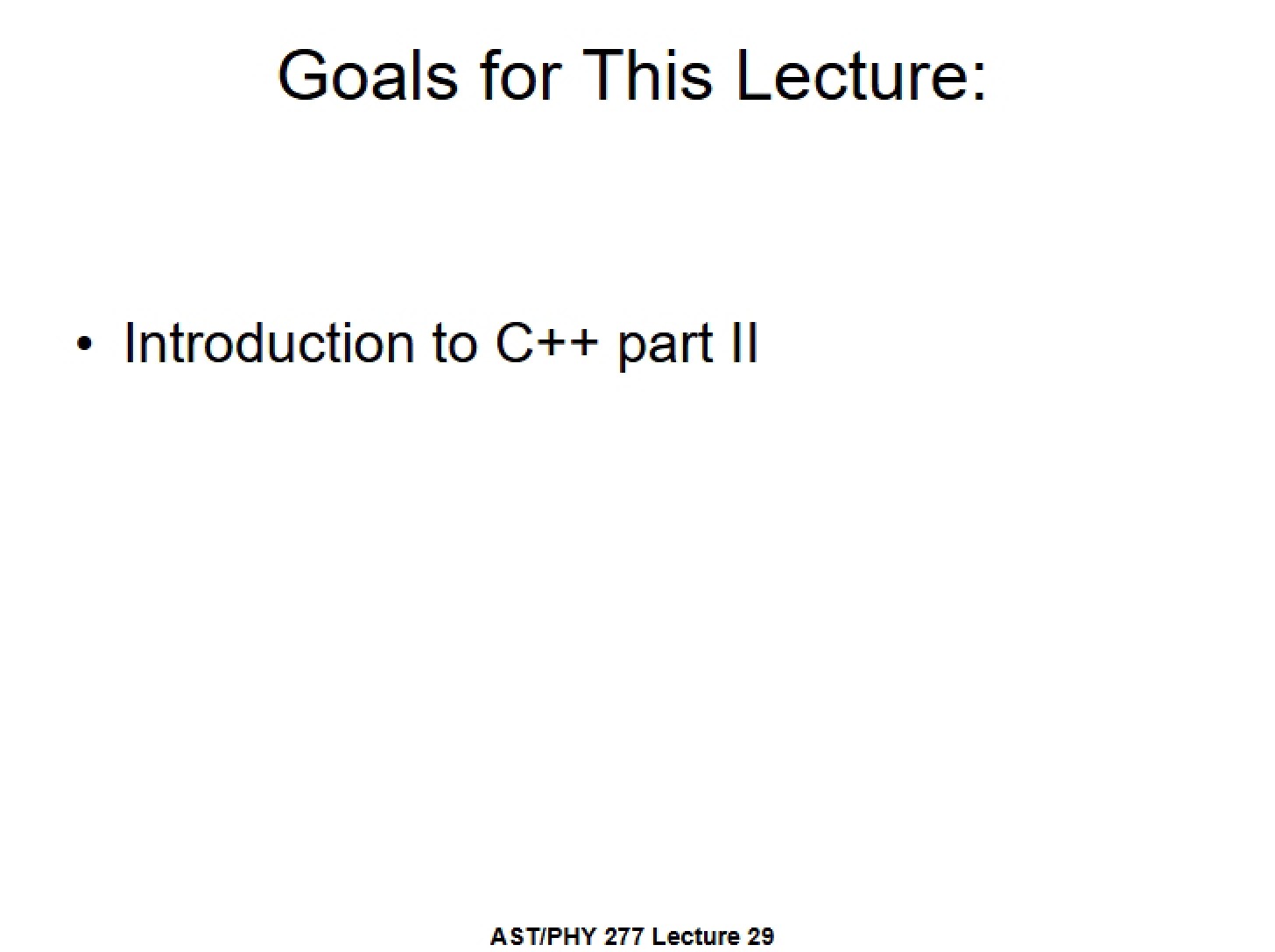 Part 2 Intro to C++