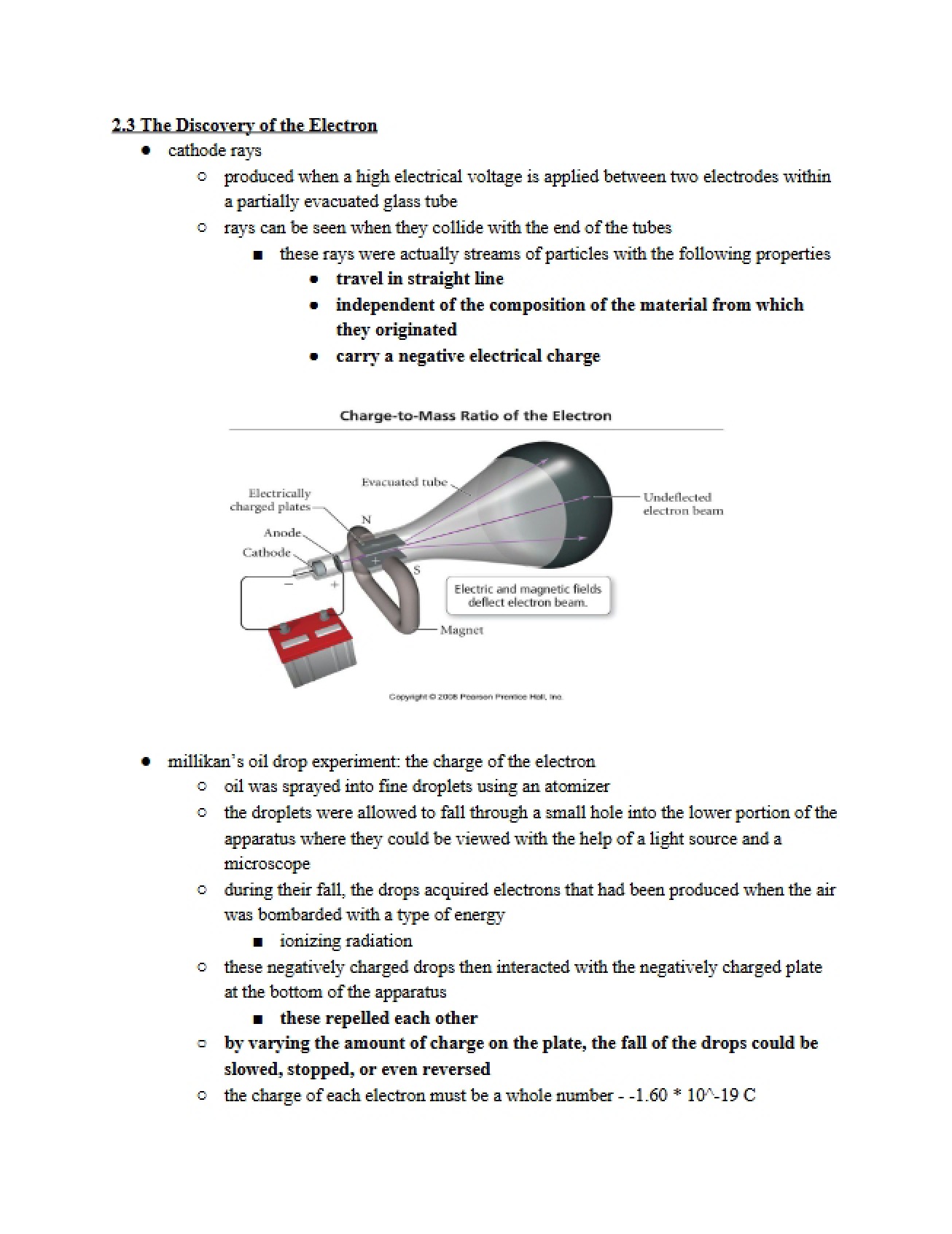 Study of the Electron's Discovery