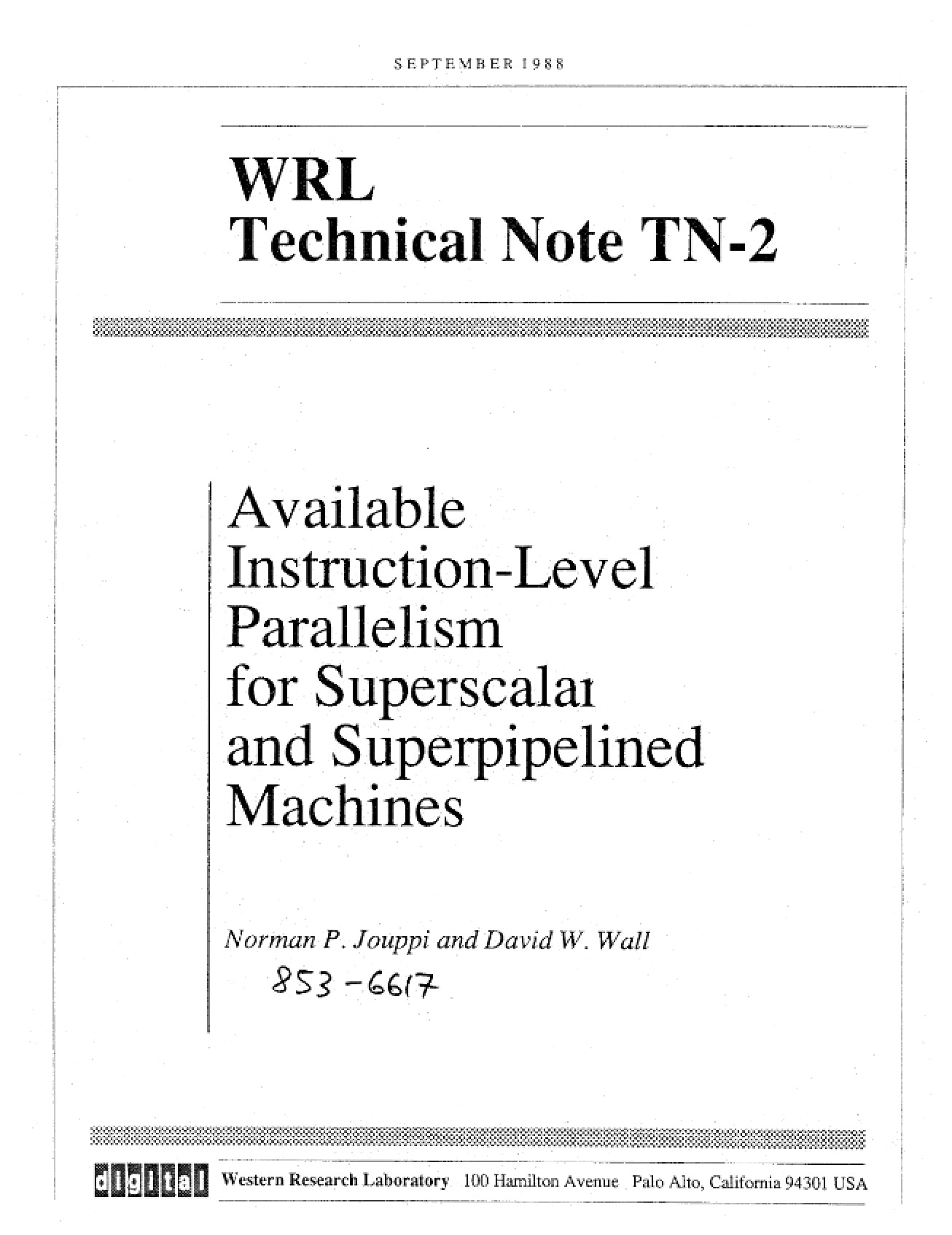 Research Paper on High-Performance Computer Architecture