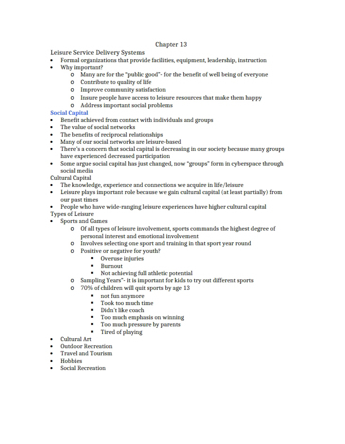 Systems for Leisure Service Delivery