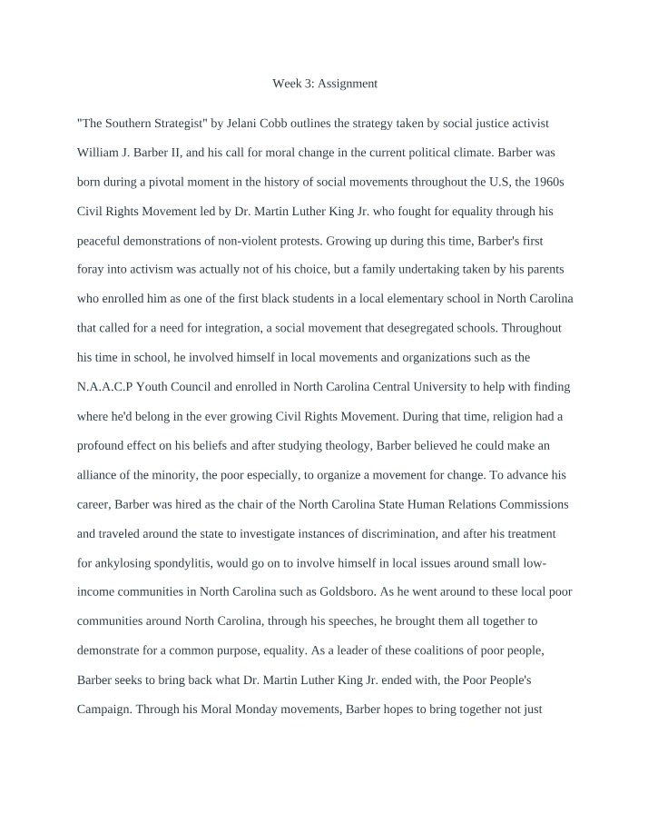 William J. - The Southern Strategist