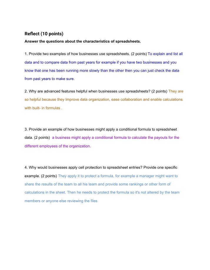 Importance of Spreadsheets in Business