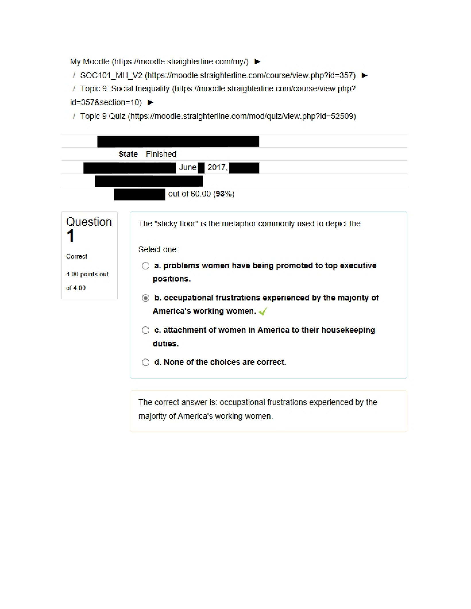 Ninth Topic Quiz