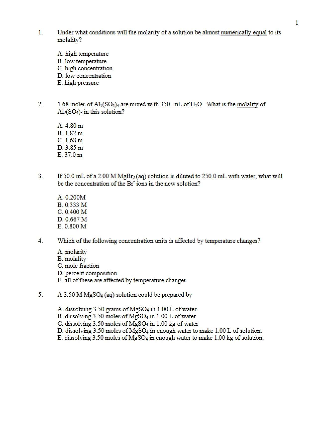 General Chemistry II Notes