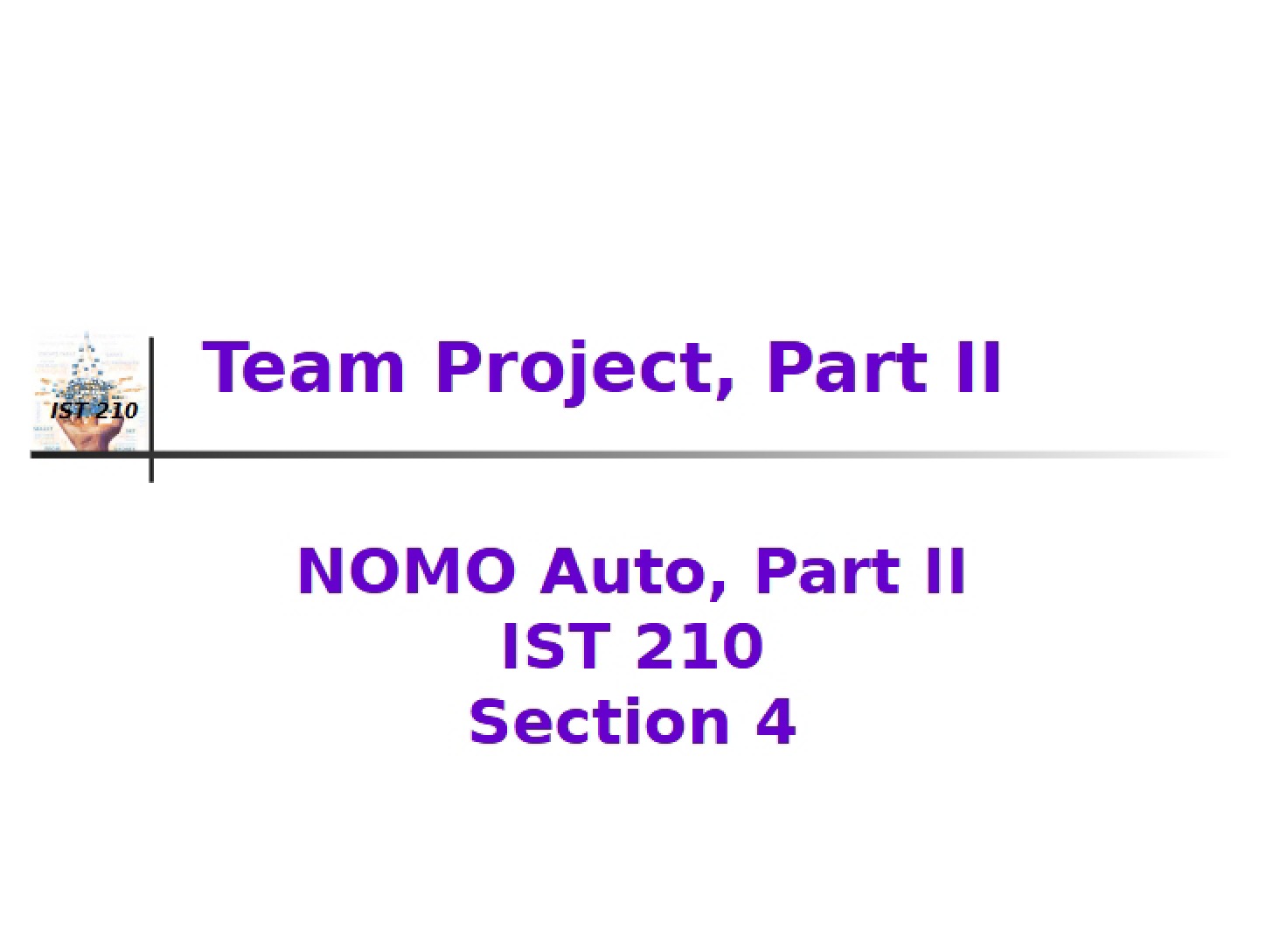 Part II of Team Project