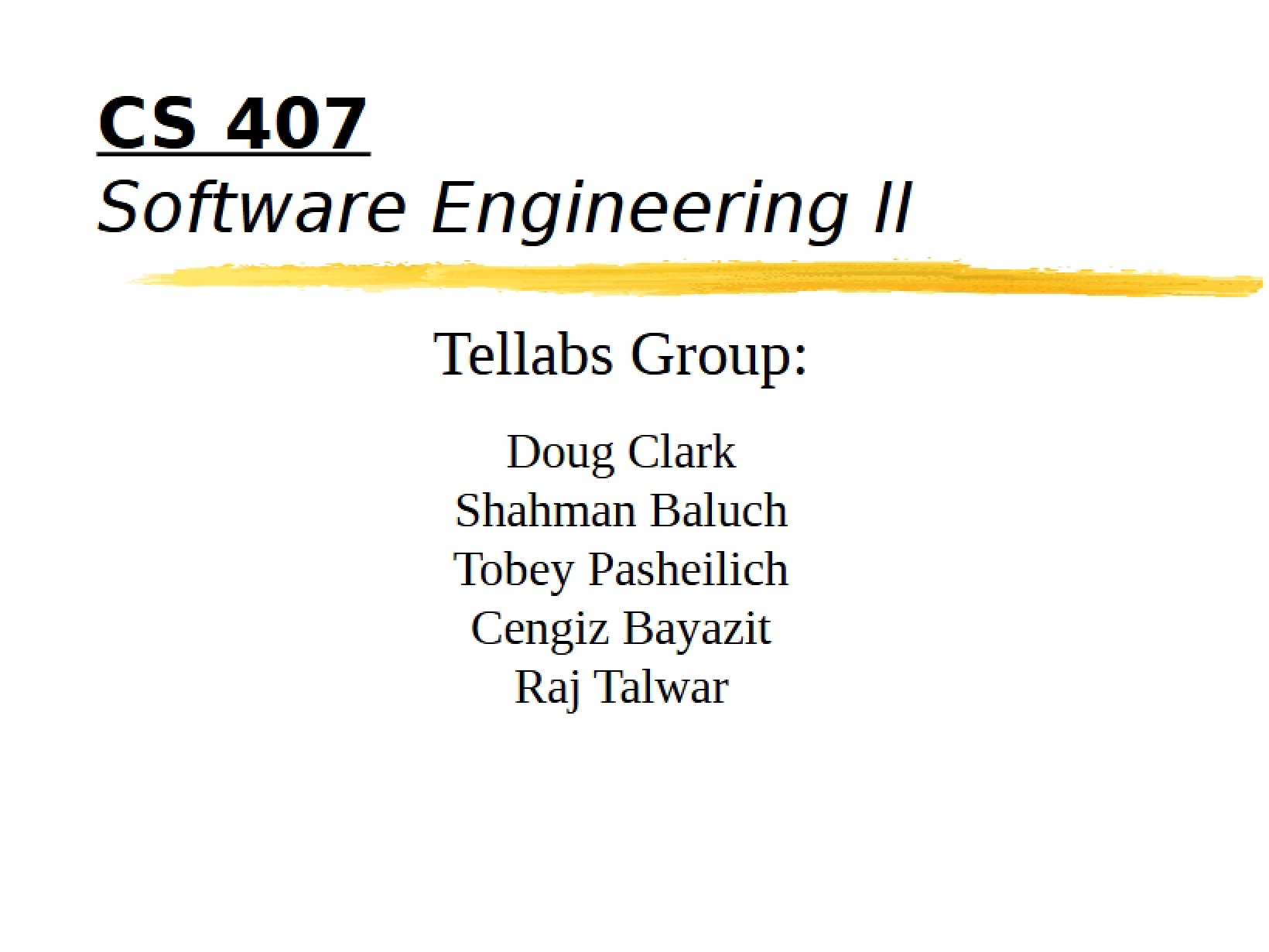 Software Engineering II Notes