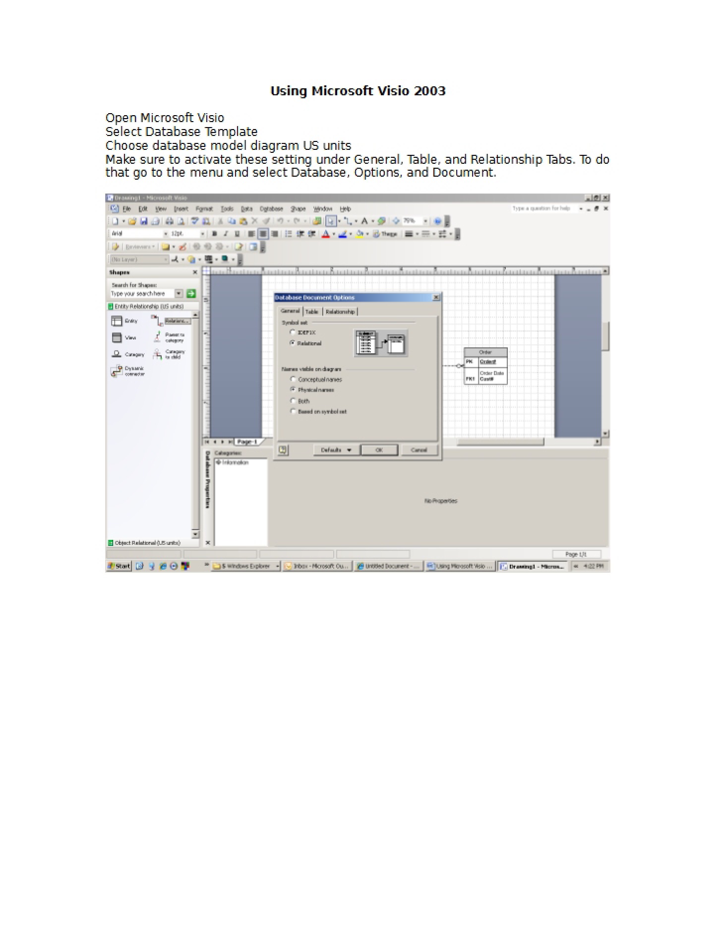Microsoft Visio 2003 Guide