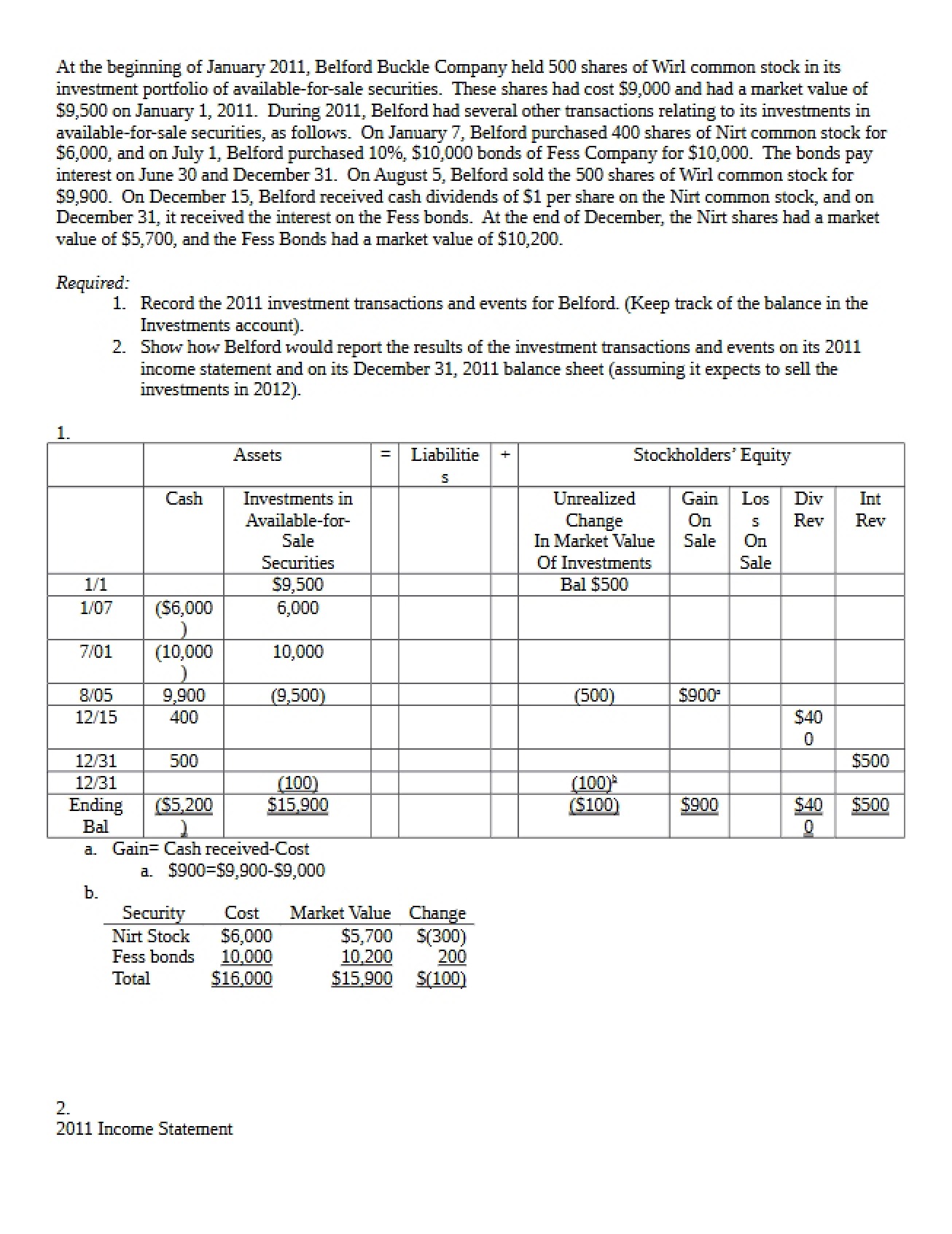 Practice Answers Open Ended Problems (22, 23, App)