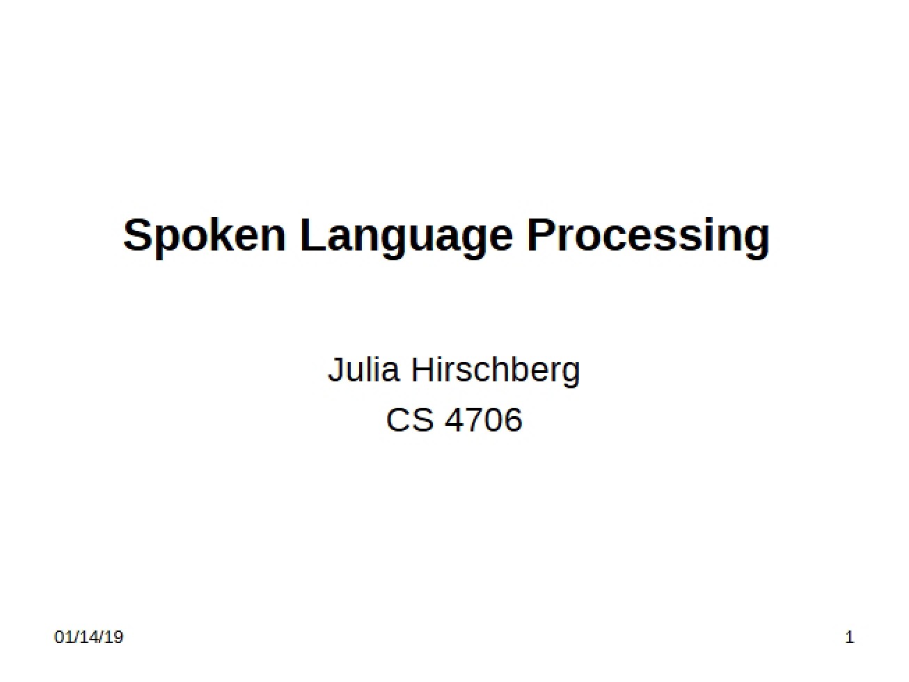 Introductory Notes