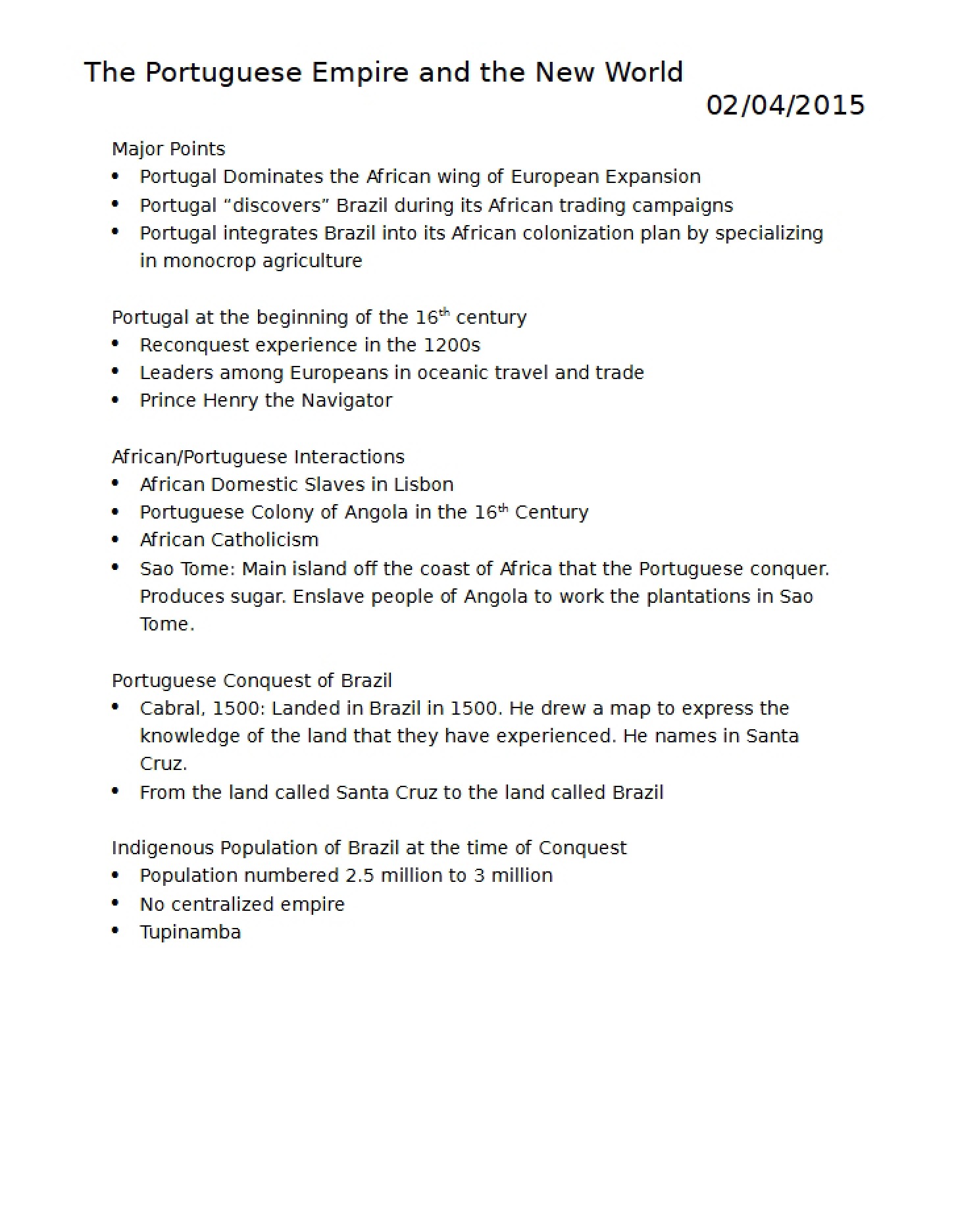 HIST 109 Course Material