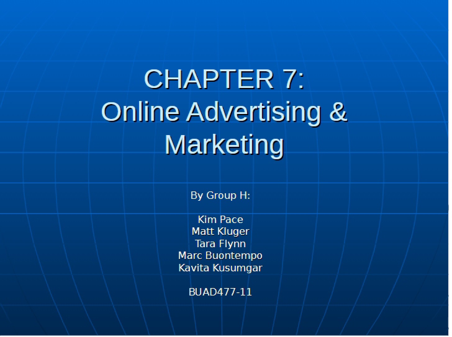 Online Advertising and Marketing (Ch 7)