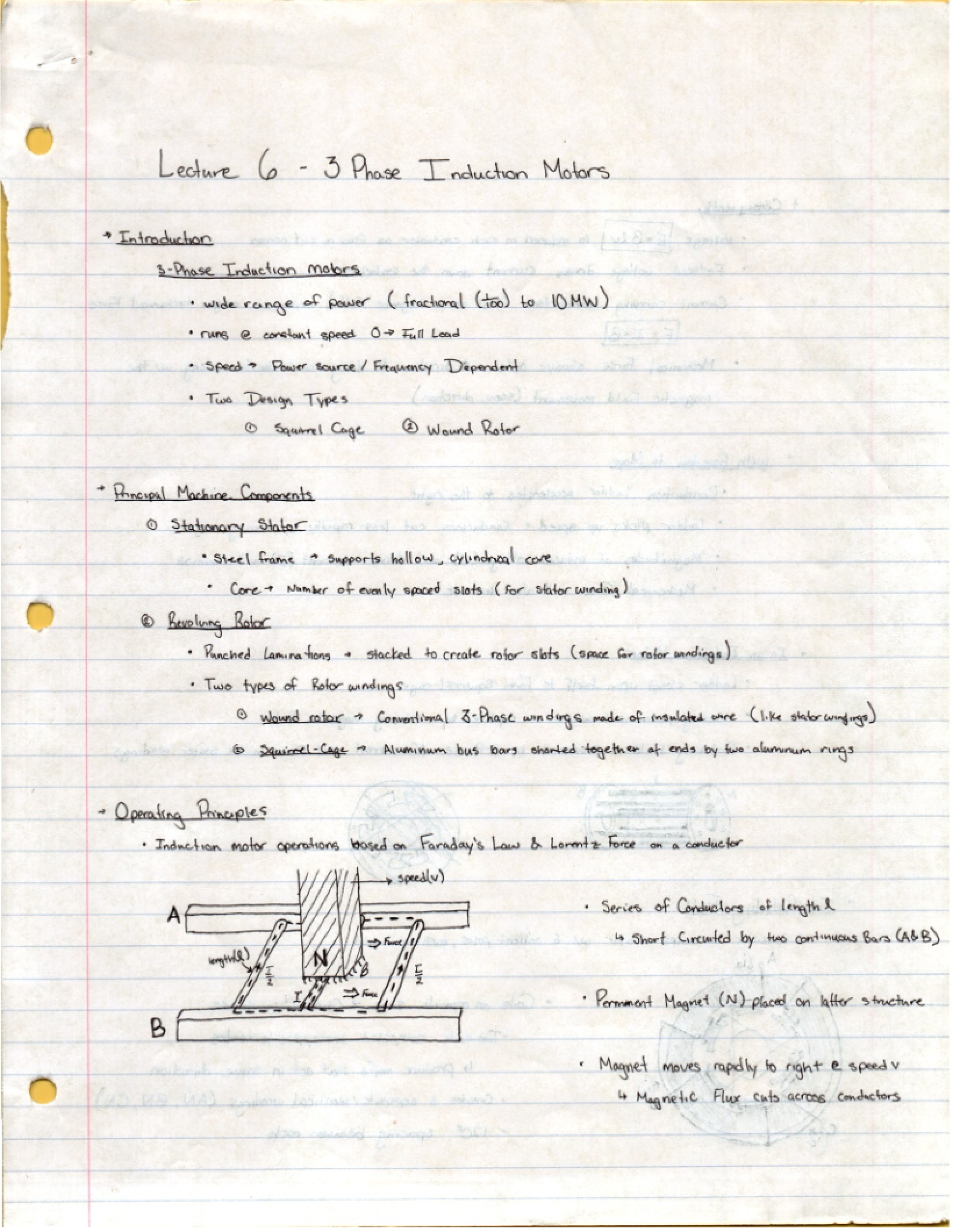 Electric Motor Control Notes
