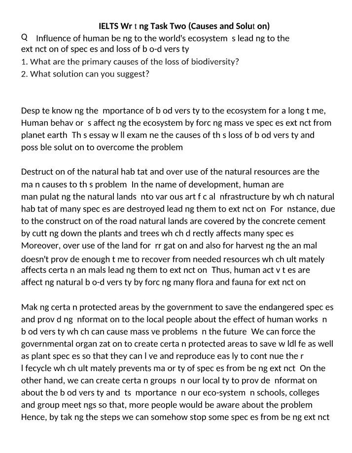 Writing Task Two for IELTS