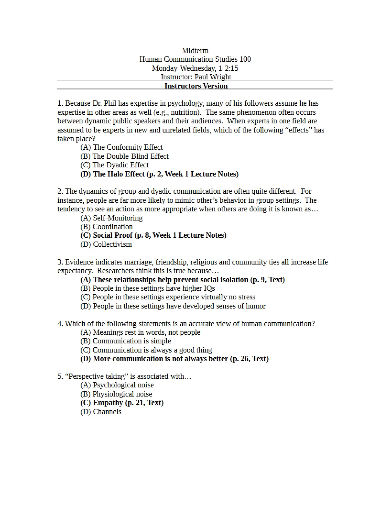 Midterm Test