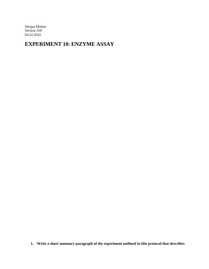 Measuring Enzyme Activity and Nitrophenol Assay