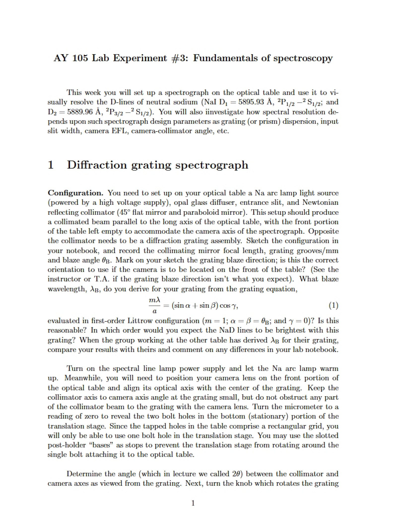Spectroscopy Fundamentals