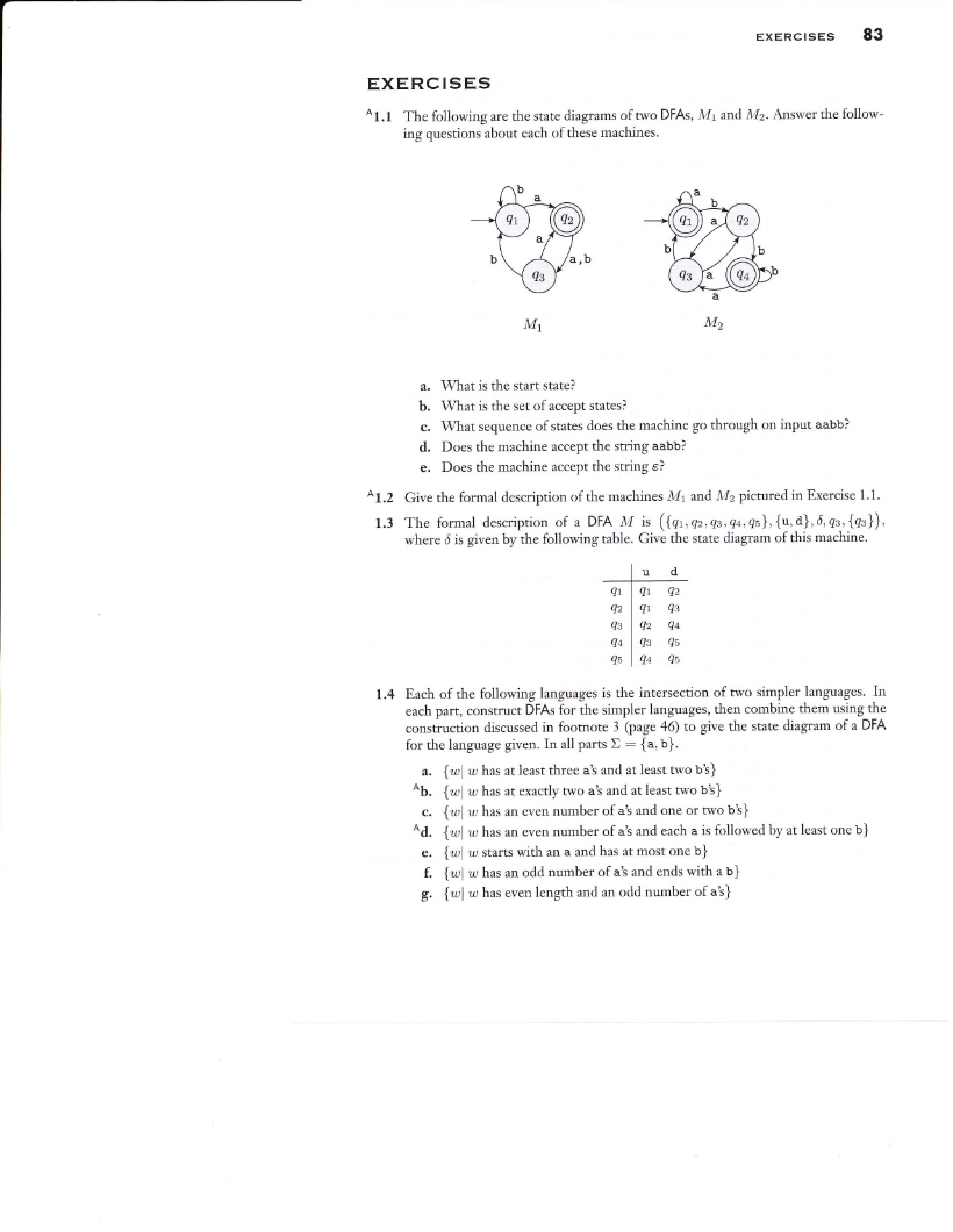 Practice Problems for Formal Methods