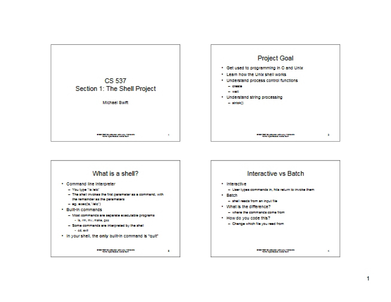 Project Shell Implementation