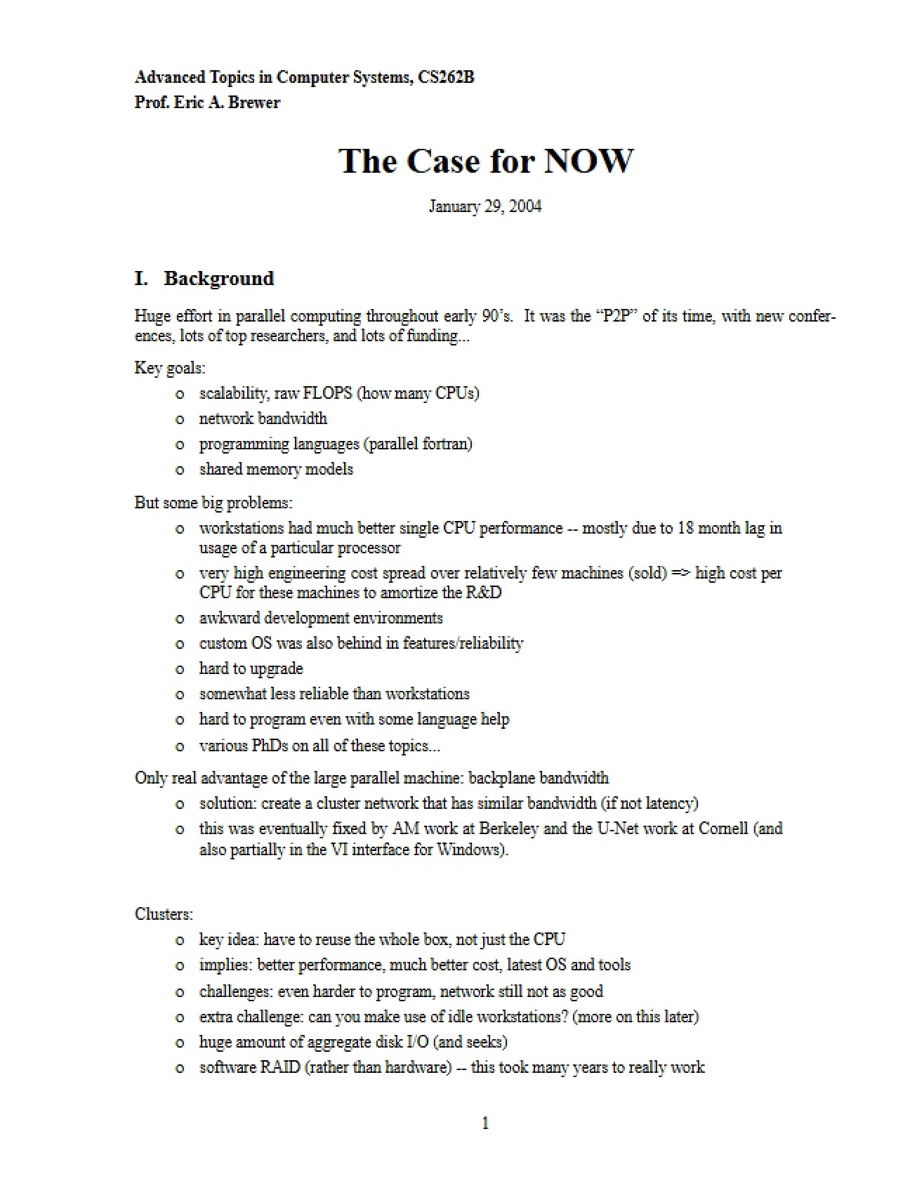 Advanced Systems Notes