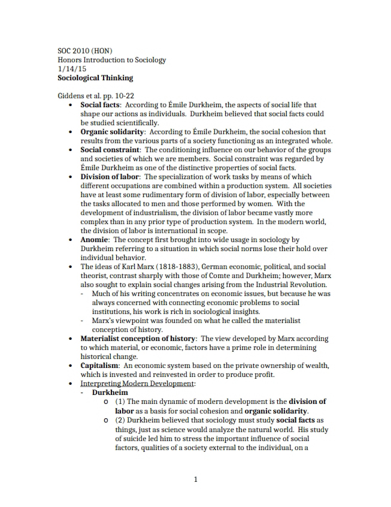 Thinking Sociologically