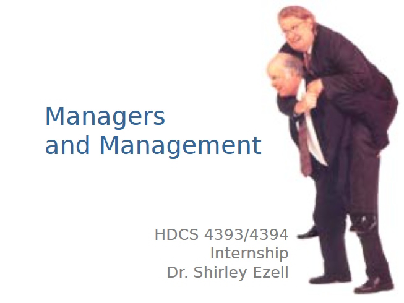 Management and Managers