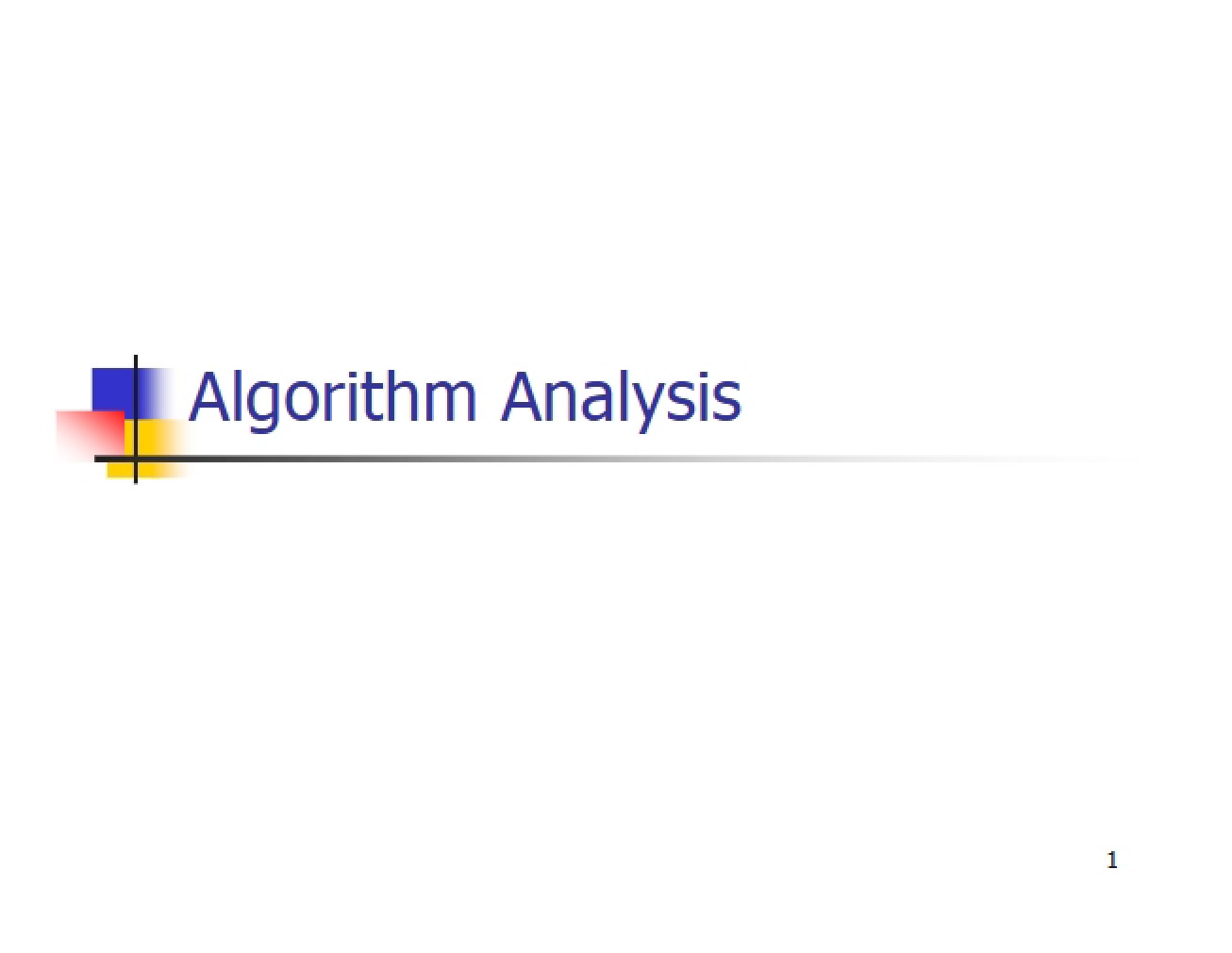 Analyzing Computational Algorithms