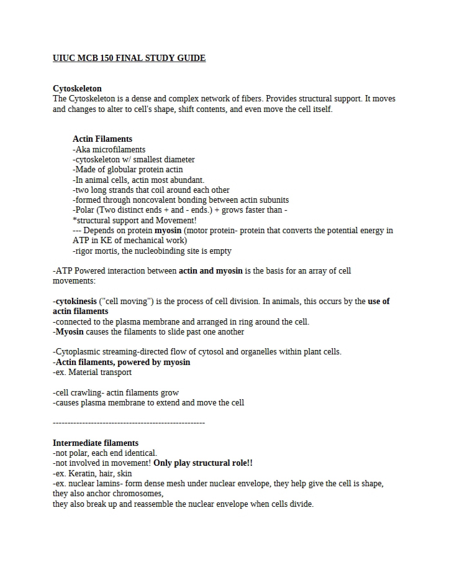 Guide for Final Exam
