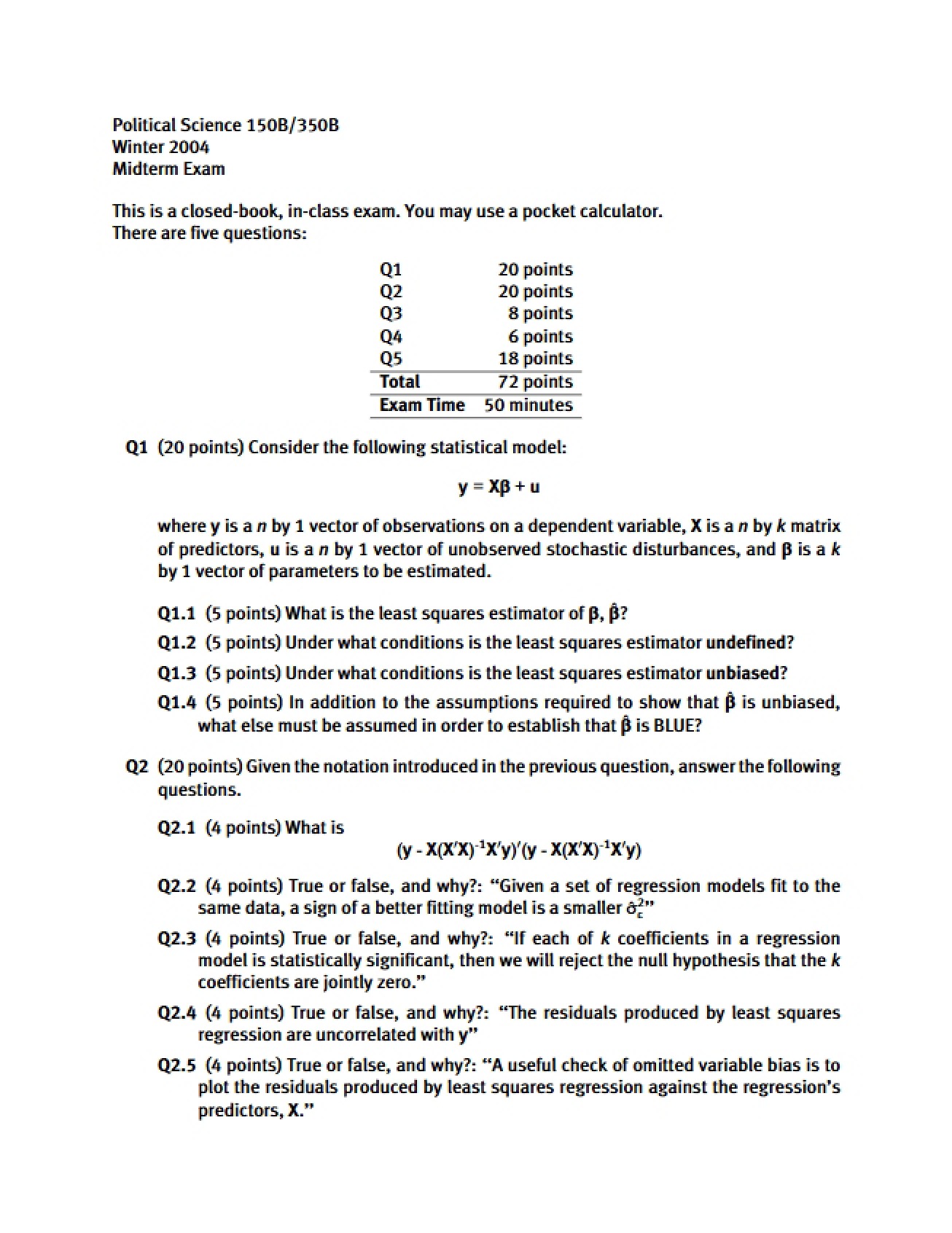 Midterm Exam for Machine Learning for Social Scientists
