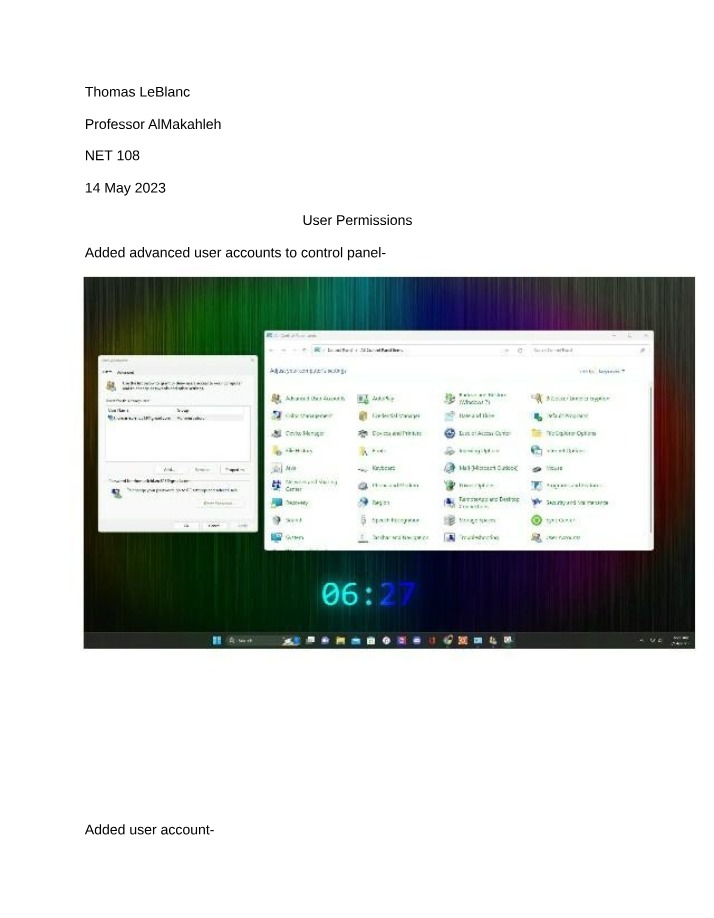 Adding and Removing User Accounts