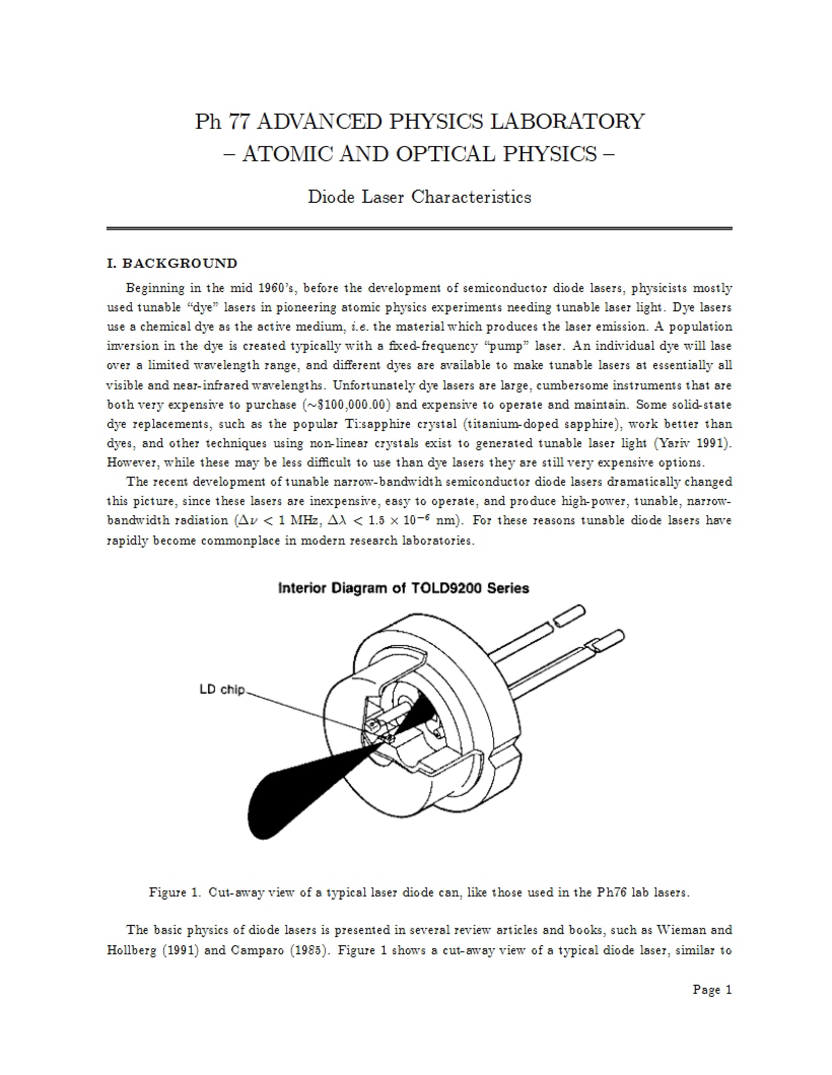 Physics Optical and Atomic