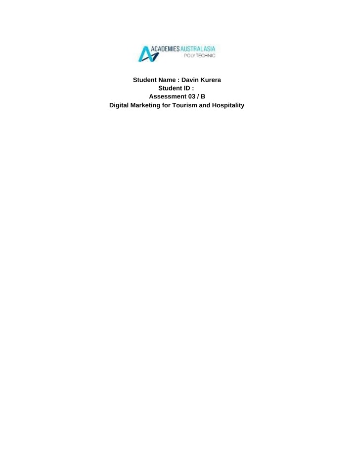 Strategic Plan for Digital Marketing