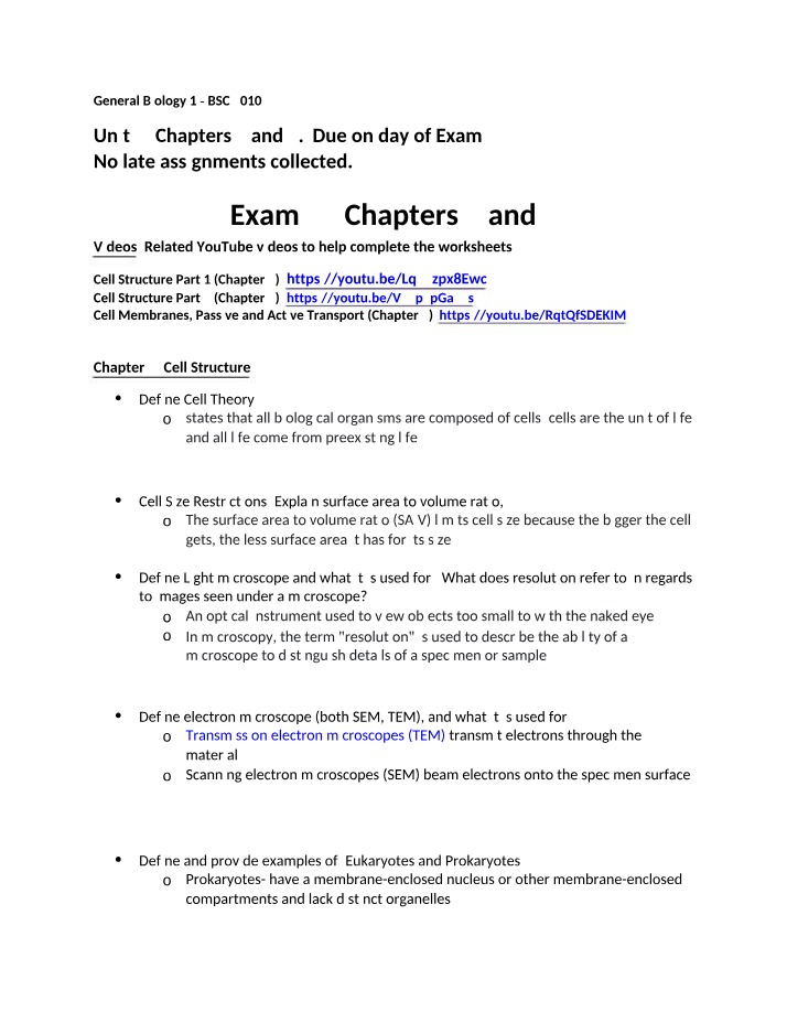 Unit 2 Assignment - BSC2010
