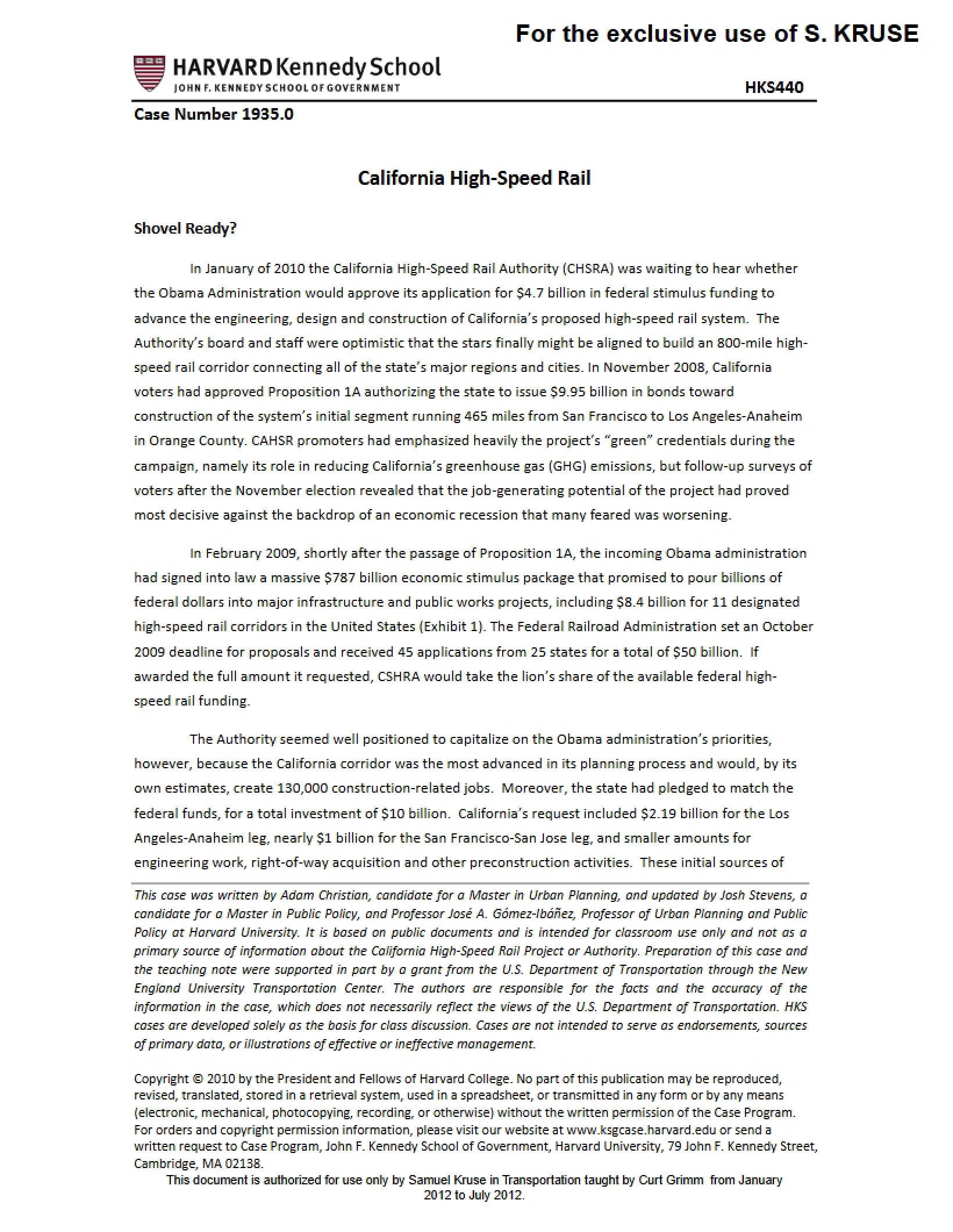 Transportation Notes