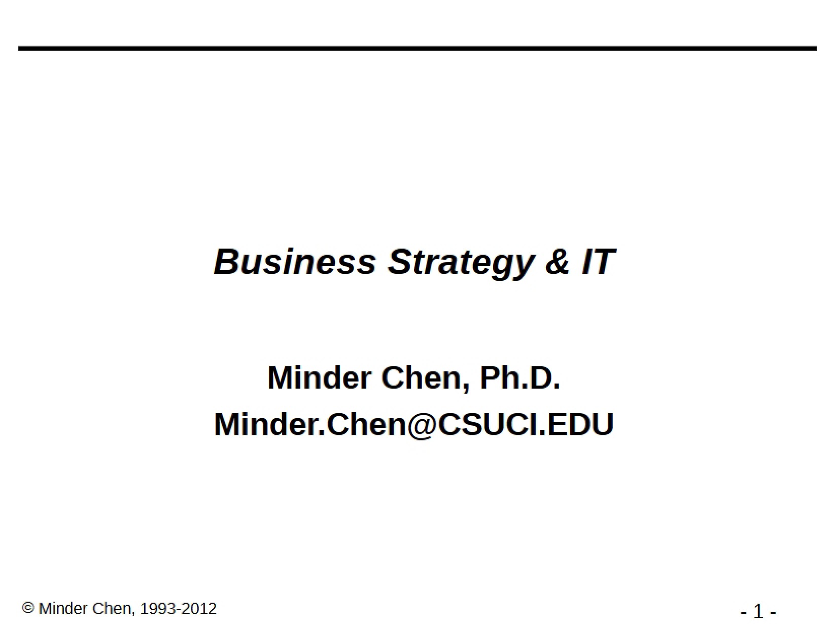 Strategies in Management Information Systems