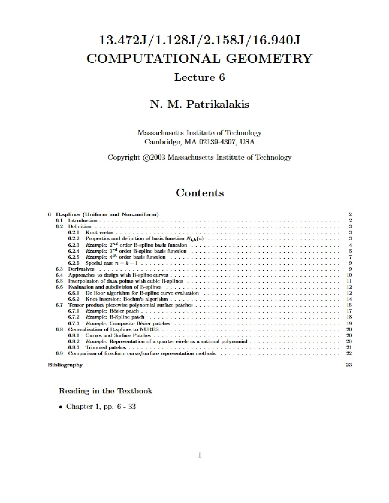 Geometry: Computational