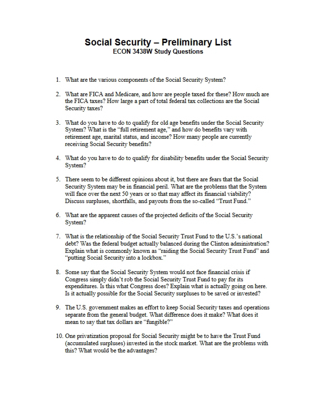 Guide for Studying Contemporary Economics