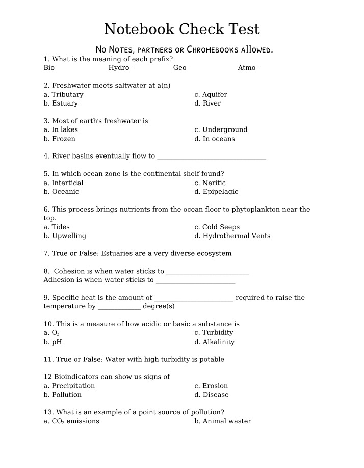 Test for Notebook Check