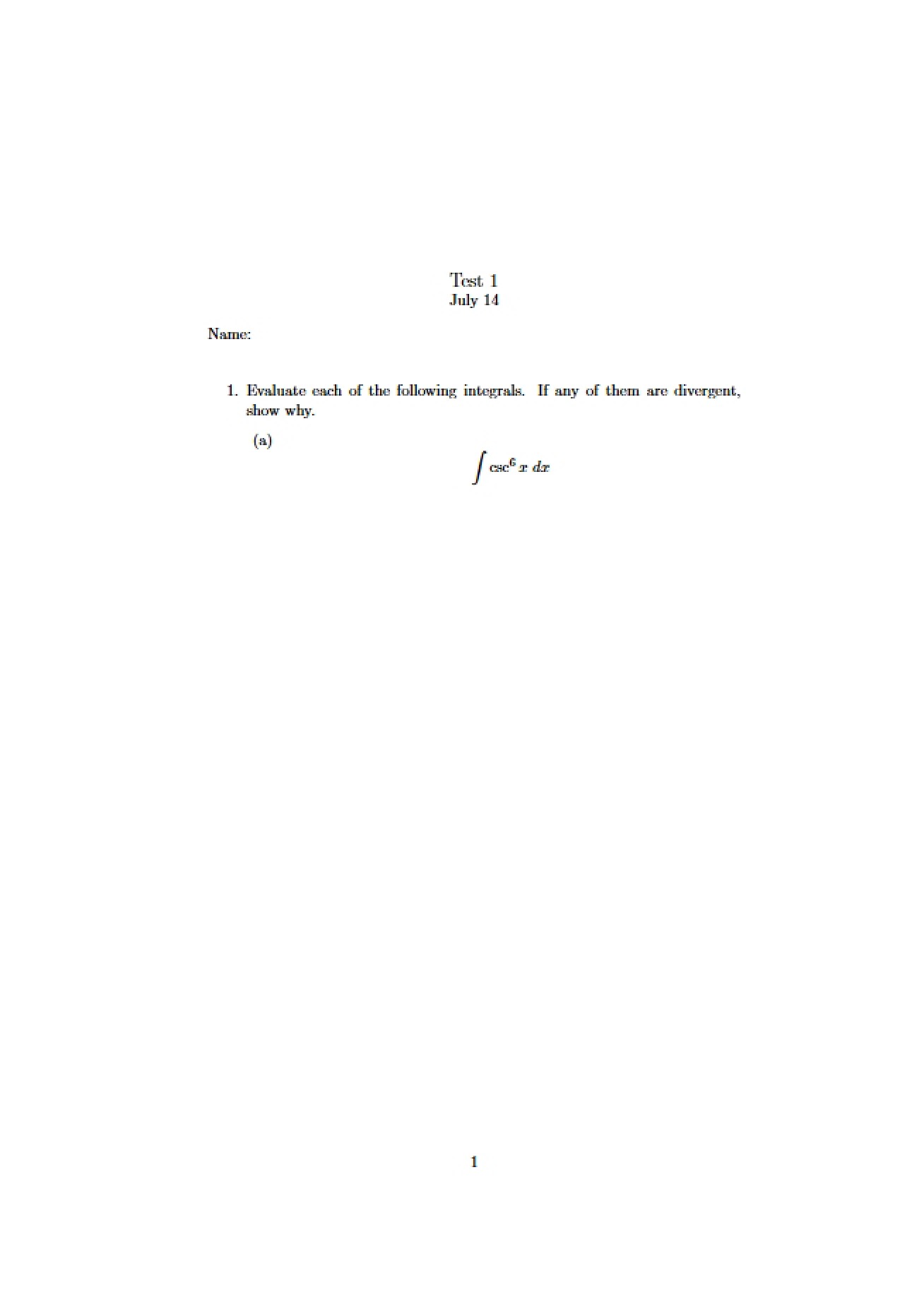 General Approximation Test